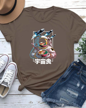 Funny space ramen meme T-shirt unisex