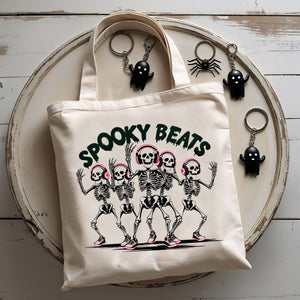 Spooky Bites Tote Bag with cute Halloween food design