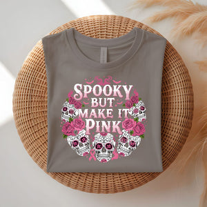 Spooky But Make It Pink Cute Halloween T-Shirt