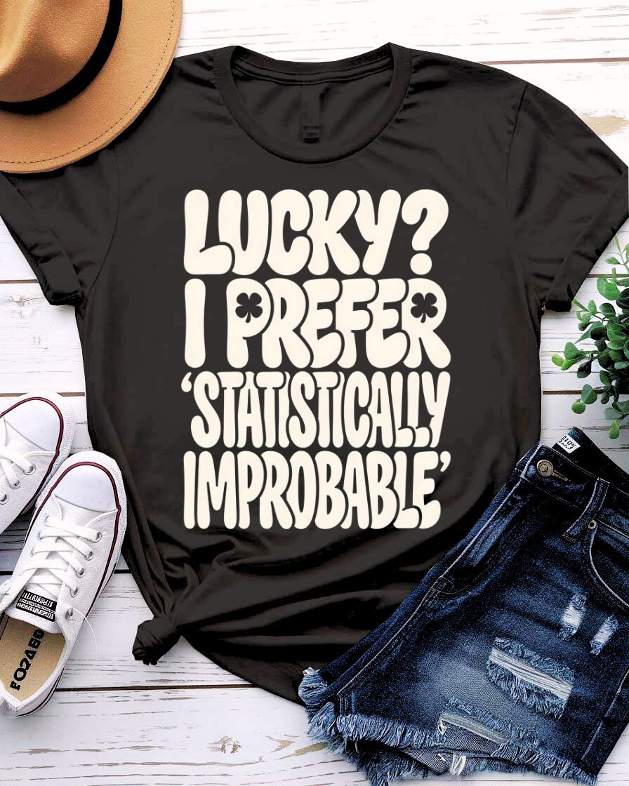 Statistically Improbable Tee with bell curve distribution on model