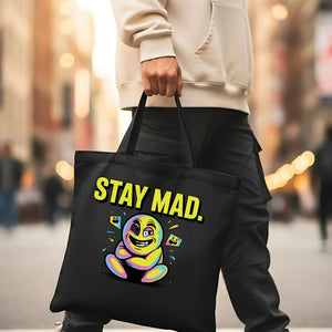 Stay Mad Crying Smile Meme Tote Bag