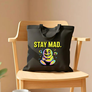 Stay Mad Crying Smile Meme Tote Bag