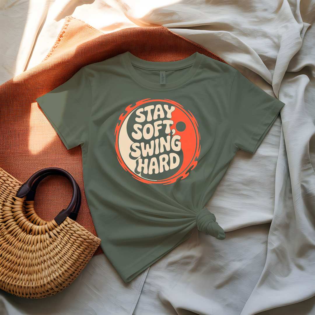 Stay Soft Swing Hard Meme Tee by Memez Store