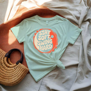 Stay Soft Swing Hard Meme Tee by Memez Store