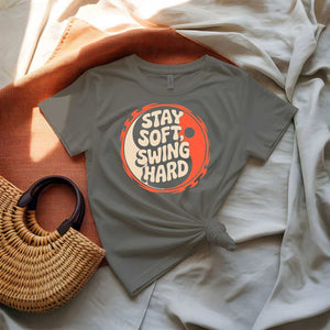 Stay Soft Swing Hard Meme Tee by Memez Store