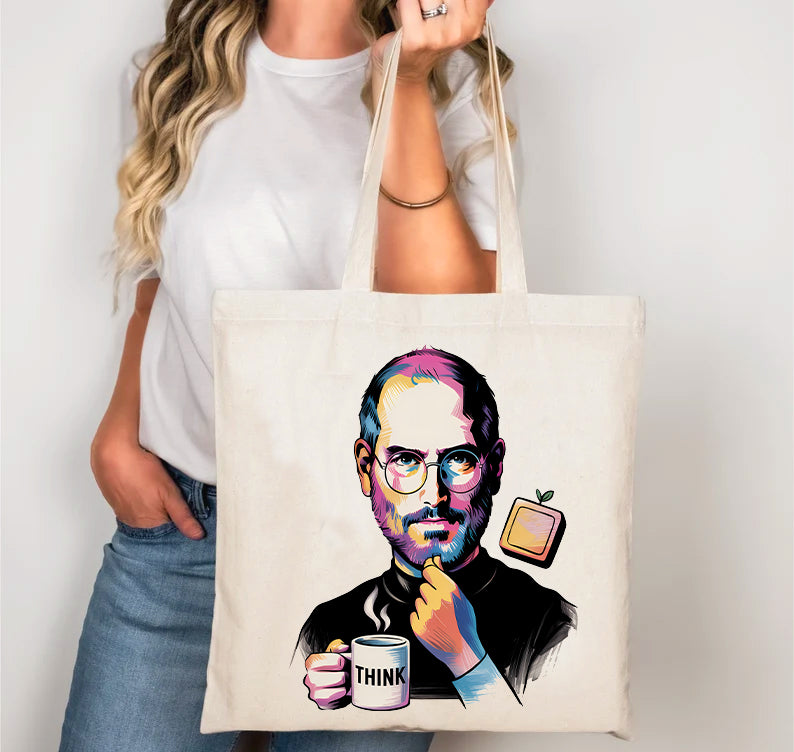 teve Jobs Meme Tote Bag – Funny Tech Parody | Memez Store