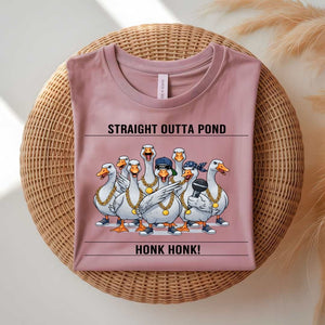 Straight Outta Pound Goose Lovers Funny T-Shirt