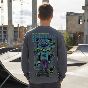 Street style streetwear crewneck sweatshirt by Memez Store