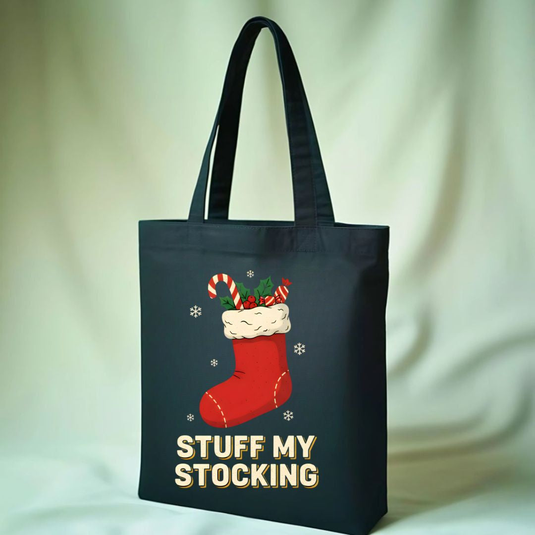 Stuff My Stocking Flirty Christmas Tote Bag