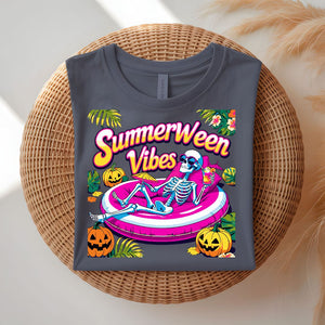 Summerween Vibes Funny Halloween T-Shirt