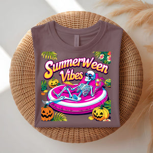 Summerween Vibes Funny Halloween T-Shirt