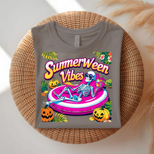 Summerween Vibes Funny Halloween T-Shirt