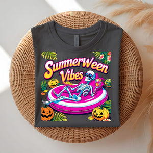 Summerween Vibes Funny Halloween T-Shirt