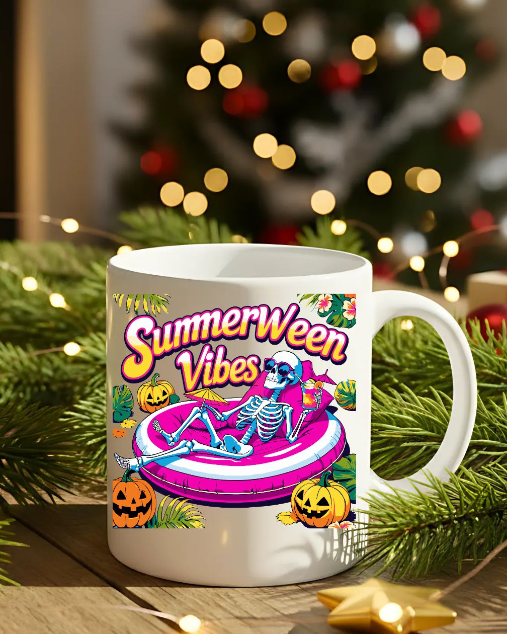 Summerween Vibes Mug funny Halloween in summer coffee cup”