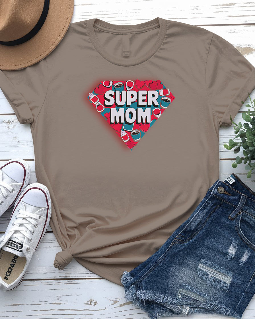 Super Mom Funny Tee - Mom Humor Apparel | Memez Store