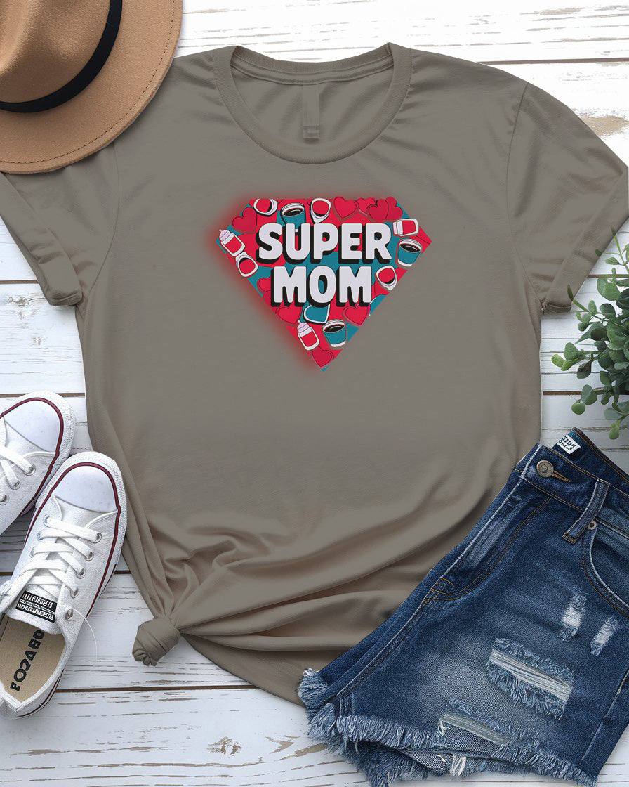 Super Mom Funny Tee - Mom Humor Apparel | Memez Store