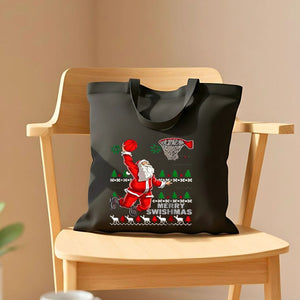 Swishmas Christmas Basketball Tote Bag