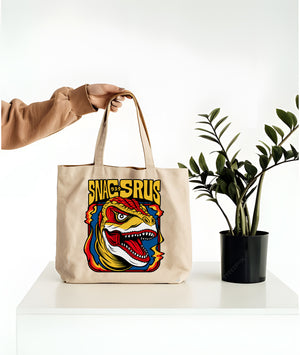 T-Rex funny tote bag