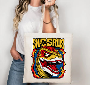 T-Rex funny tote bag