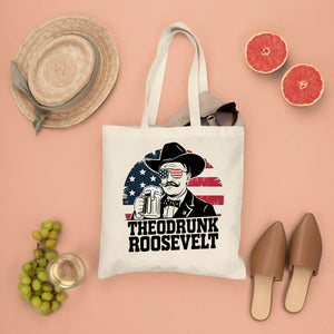 teoddrunk roosevelt tote bag