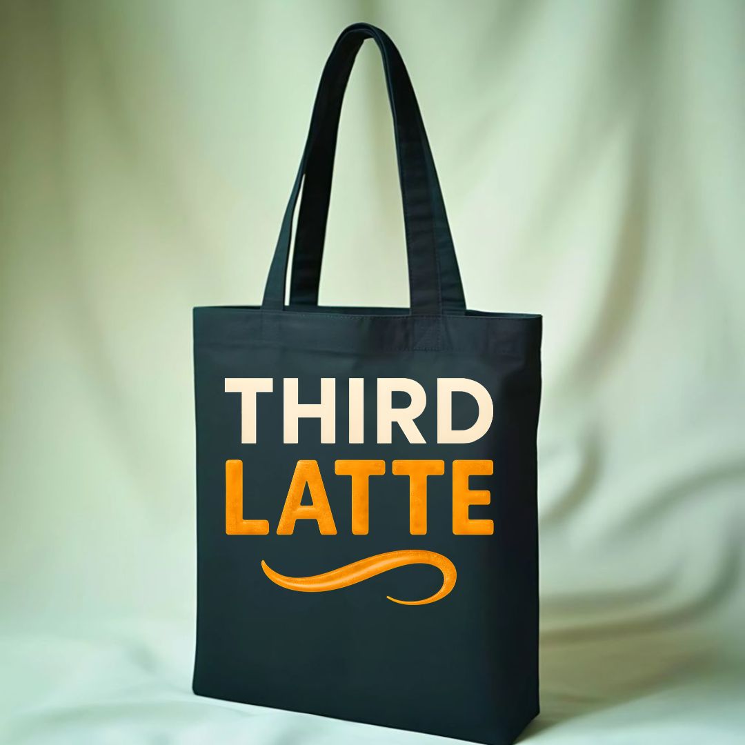Third Latte Funny Coffee Meme Tote Bag