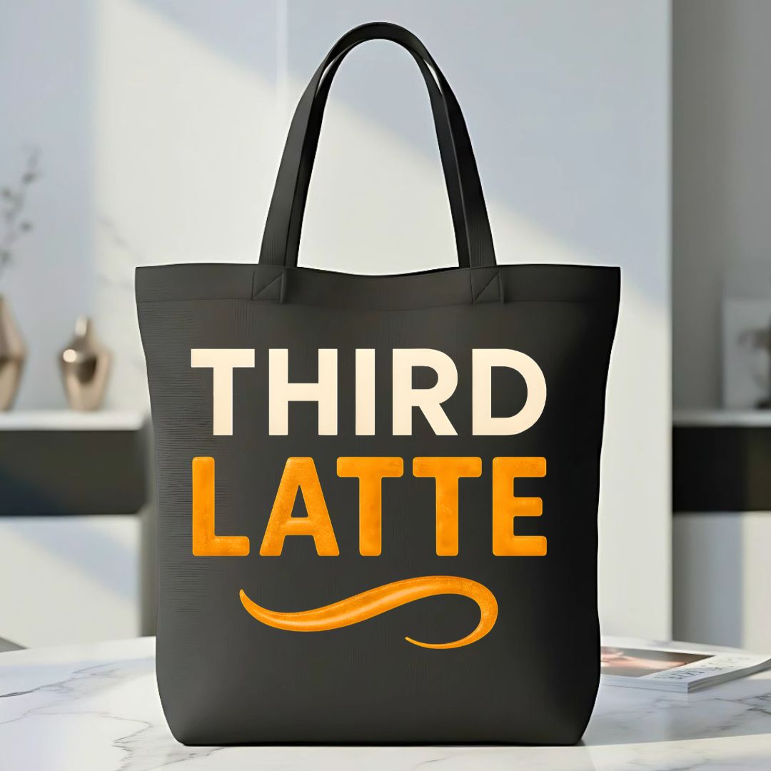 Third Latte Funny Coffee Meme Tote Bag