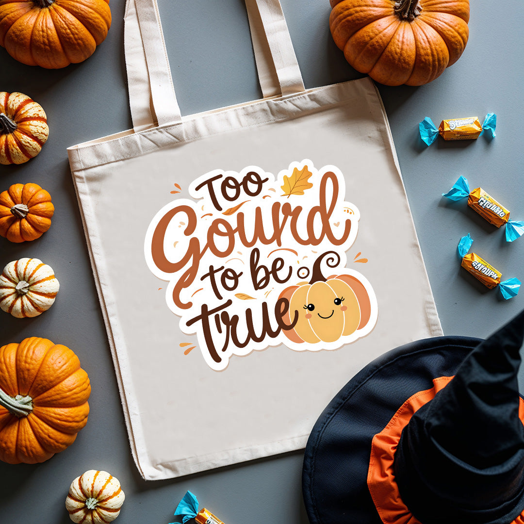 "Reusable cute Halloween-themed tote bag by Memez Store"