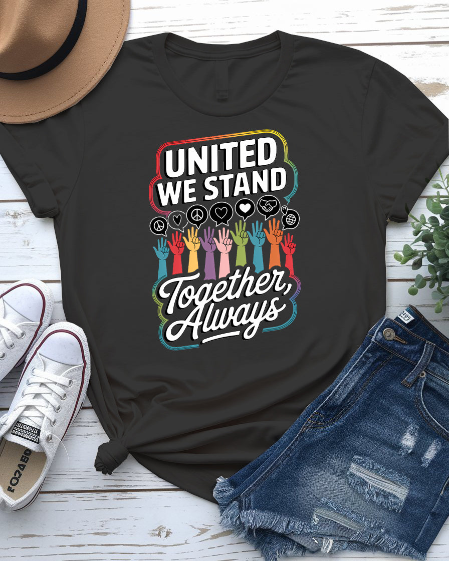 United We Stand slogan t-shirt