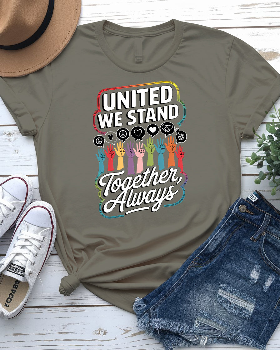United We Stand slogan t-shirt