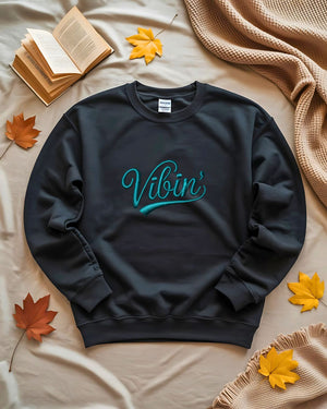 Vibin embroidered sweatshirt front view