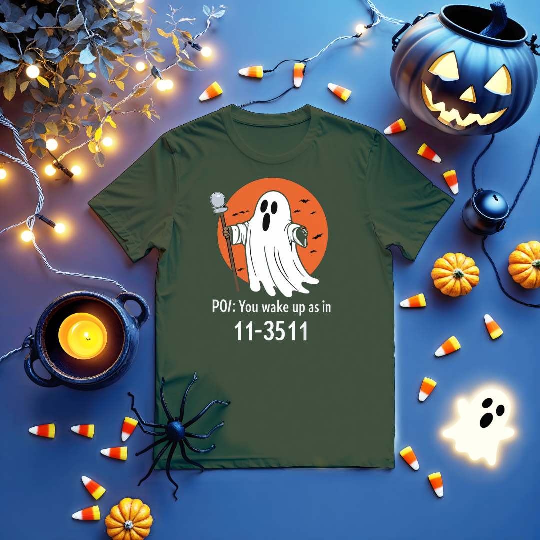 Sarcastic spooky season shirt from Memez Store