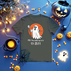 Sarcastic spooky season shirt from Memez Store