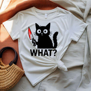What Confused Cat Meme Funny T-Shirt