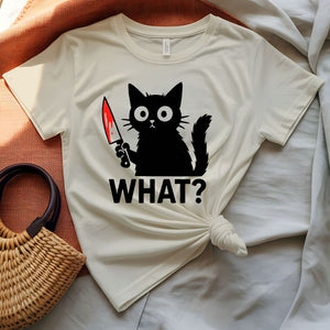 What Confused Cat Meme Funny T-Shirt