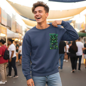 Bold urban graphic unisex crewneck sweatshirt