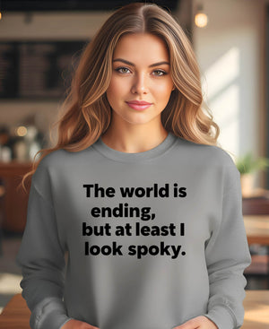 Dark humor meme Halloween sweatshirt unisex fit