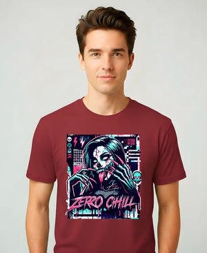 Zero Chill Meme Funny Tee – bold text unisex meme t-shirt for unapologetic humor lovers