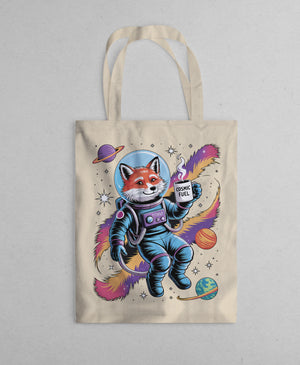 cosmic fox parody tote bag