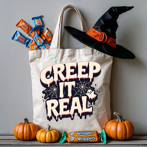 “Funny reusable Halloween tote bag by Memez Store”