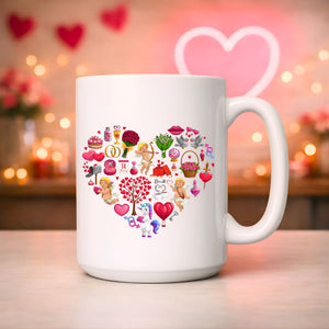 cupid valentines day mug