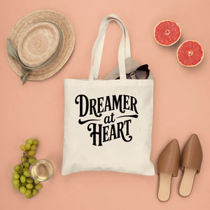 dreamer at heart tote bag