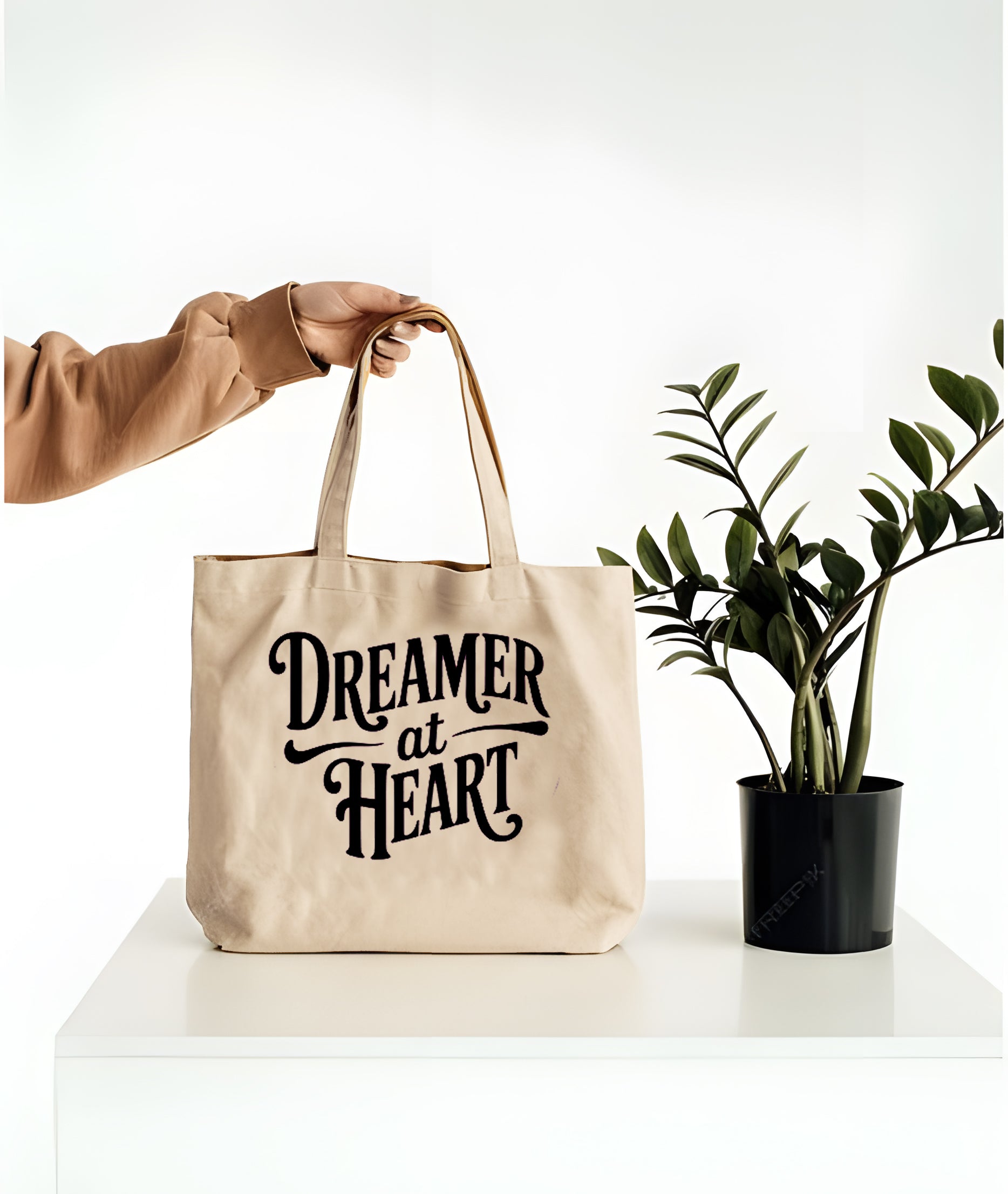 dreamer at heart tote bag