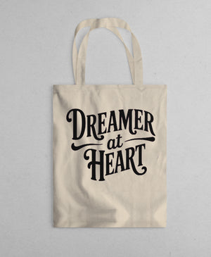dreamer at heart tote bag