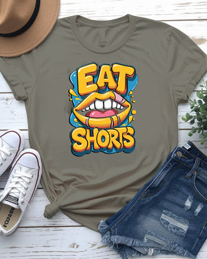 eat shorts tee shirt