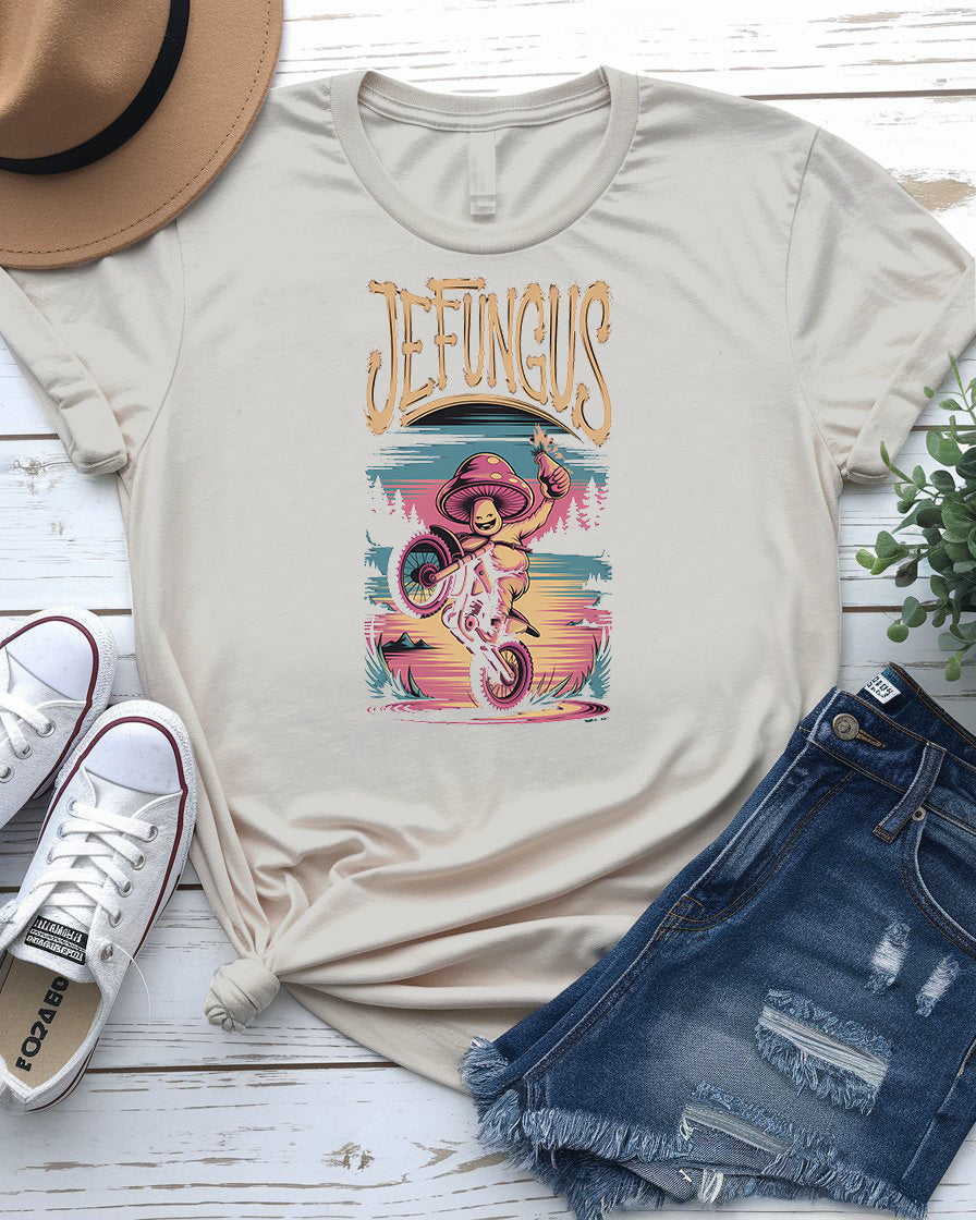 Jefung Mushroom Tee – Funny Fungi Design Shirt