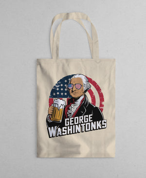 george washington parody tote bag