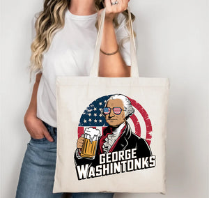 george washington parody tote bag