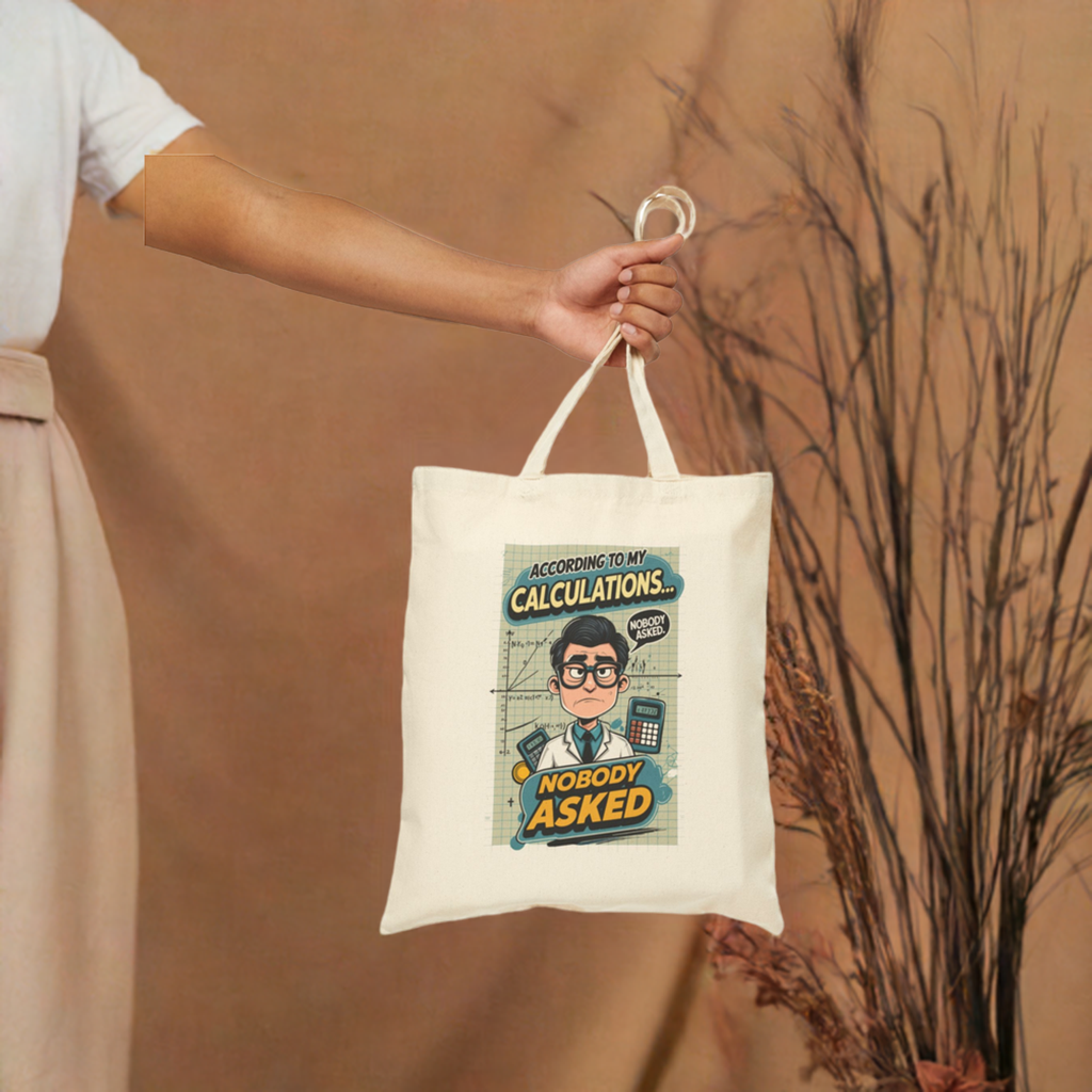 Calculation Nobody asked Funny Tote Bag