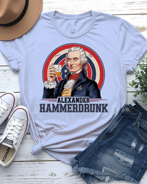 Detailed print of Alexander HammerDBunk meme graphic – bold and funny parody design