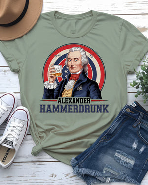 Detailed print of Alexander HammerDBunk meme graphic – bold and funny parody design